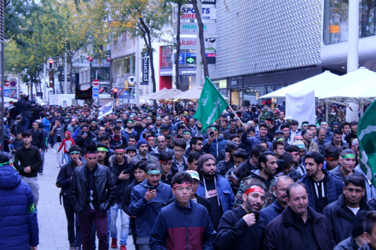 راهپیمایی روز امام حسین (ع) در اتریش برگزار شد