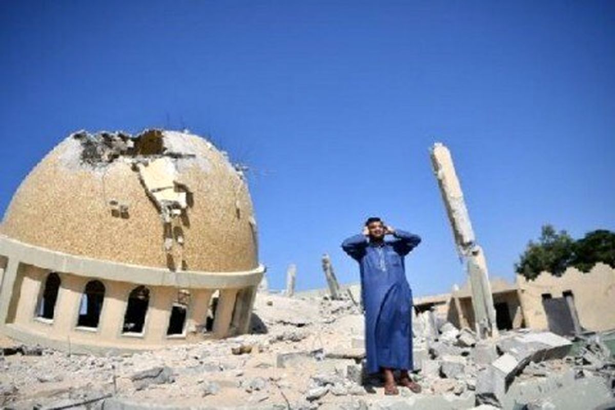 رژیم جعلی اسرائیل یک مسجد تاریخی در غزه را ویران کرد