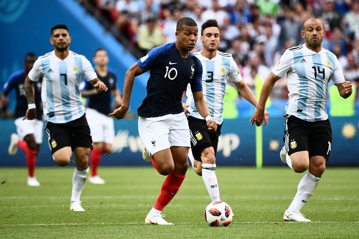 تساوی فرانسه و آرژانتین در نیمه نخست