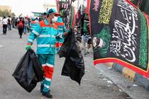 جمع آوری روزانه ۱۸۰ تُن زباله در نجف اشرف توسط پاکبانان مشهد مقدس+تصاویر