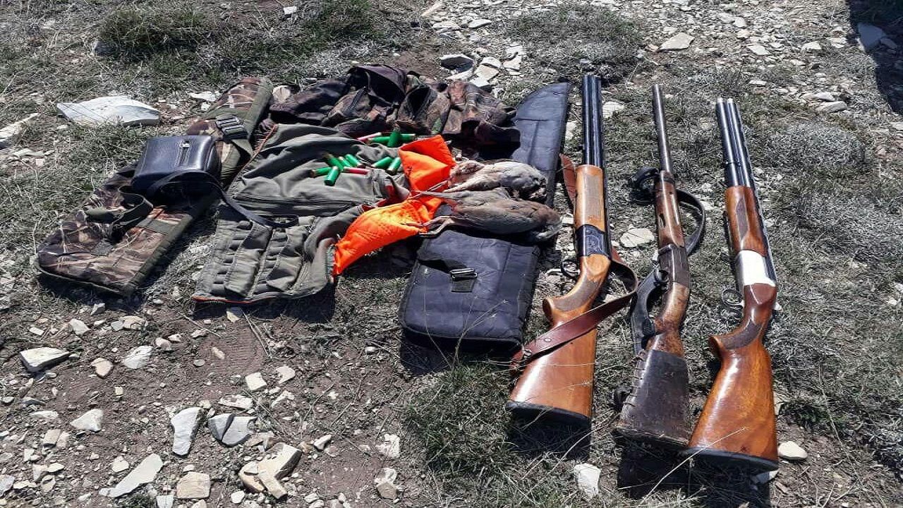 دستگیری 7 شکارچی متخلف در شهرستان بیله سوار