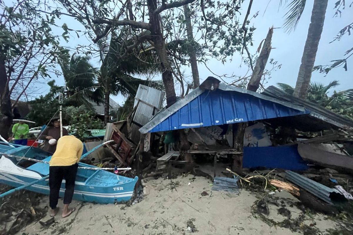 وقوع طوفان مرگبار در فیلیپین با حداقل ۷۵ کشته