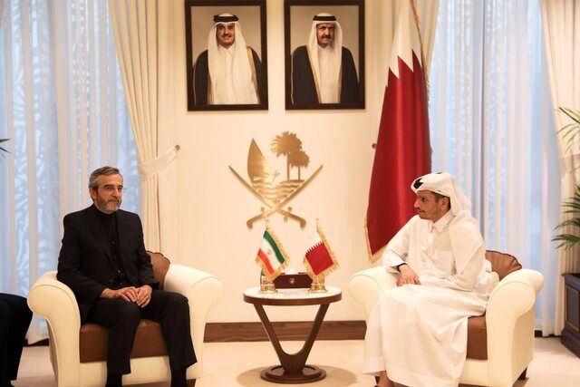 سرپرست وزارت امور خارجه با وزیر خارجه قطر دیدار کرد