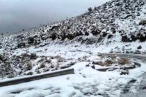 مسیرهای بخش شهیون به دلیل بارش برف مسدود شد