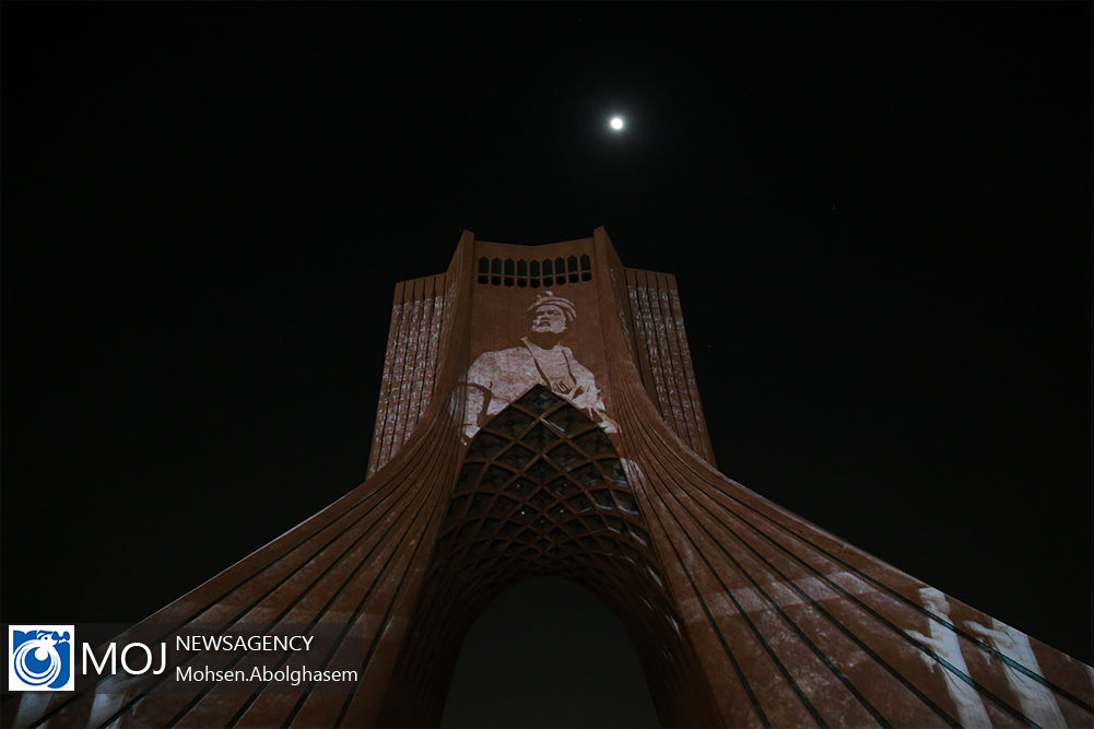 ویدیو مپینگ برج آزادی از نمایشگاه خوشنویسی راه ابریشم