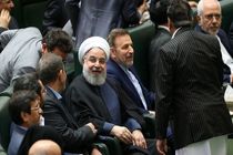 وزرای همراه حسن روحانی برای حضور در جلسه طرح سوال از رییس جمهوری
