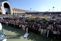 حضور گسترده مردم در مصلای بزرگ تهران برای برپایی نماز عید فطر