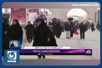 روان بودن تردد زائران اربعین حسینی در مرز چذابه + فیلم