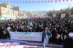 راهپیمایی یوم الله ۲۲ بهمن در استان ایلام در حال برگزاری است + فیلم
