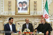 دیدار وزیر ورزش عراق با علی لاریجانی