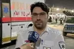 عملیات انتقال مصدومان حادثه اتوبوس زائران در عراق به بیمارستان ایلام