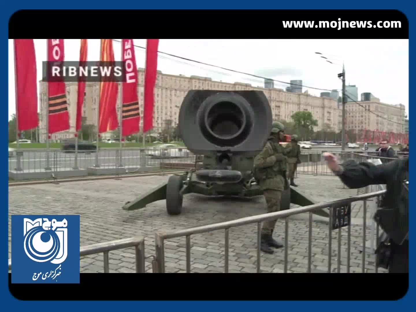 نمایش تسلیحات اهدایی آمریکا و ناتو به اوکراین در مسکو + فیلم