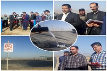 افتتاح طرح آبیاری کم فشار- تیپ مزرعه نورآباد در شهرستان آران و بیدگل