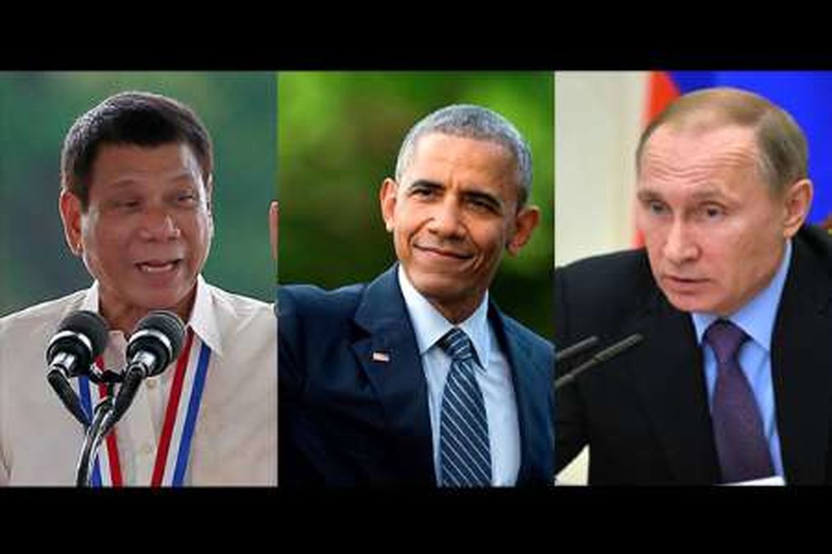 رئیس جمهور فیلیپین با اوباما و پوتین مذاکره می کند