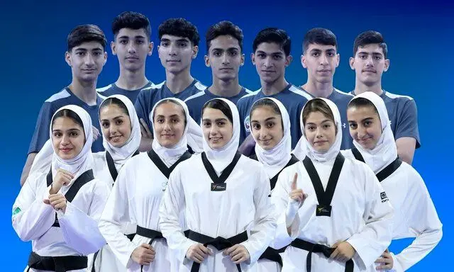 تکواندوی دختران و پسران نوجوانان ایران در آسیا نایب قهرمانی شد