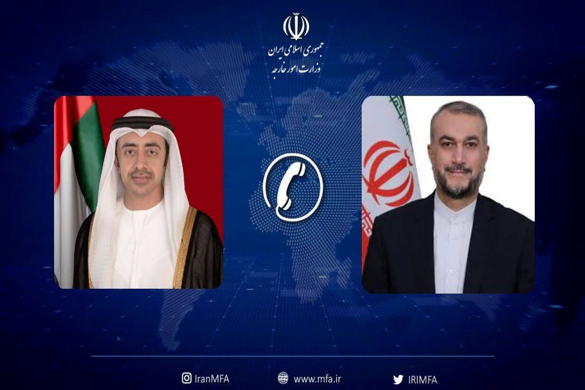 وزیران خارجه ایران و امارات بر اهمیت توسعه همکاری‌ها تاکید کردند