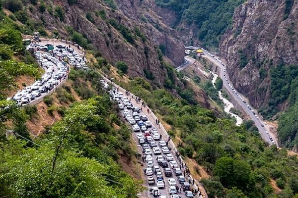 جاده چالوس یک‌طرفه شد