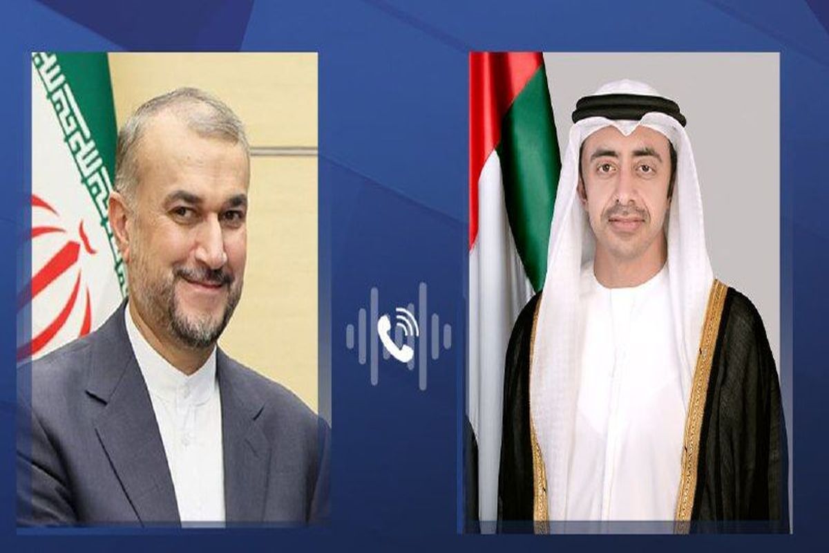 وزیر خارجه امارات با امیرعبداللهیان در خصوص تحولات منطقه گفت وگو کرد
