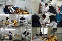 عیادت نماینده وزیر آموزش و پرورش از دانش‌آموزان حادثه داراب